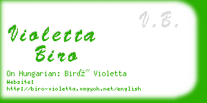 violetta biro business card